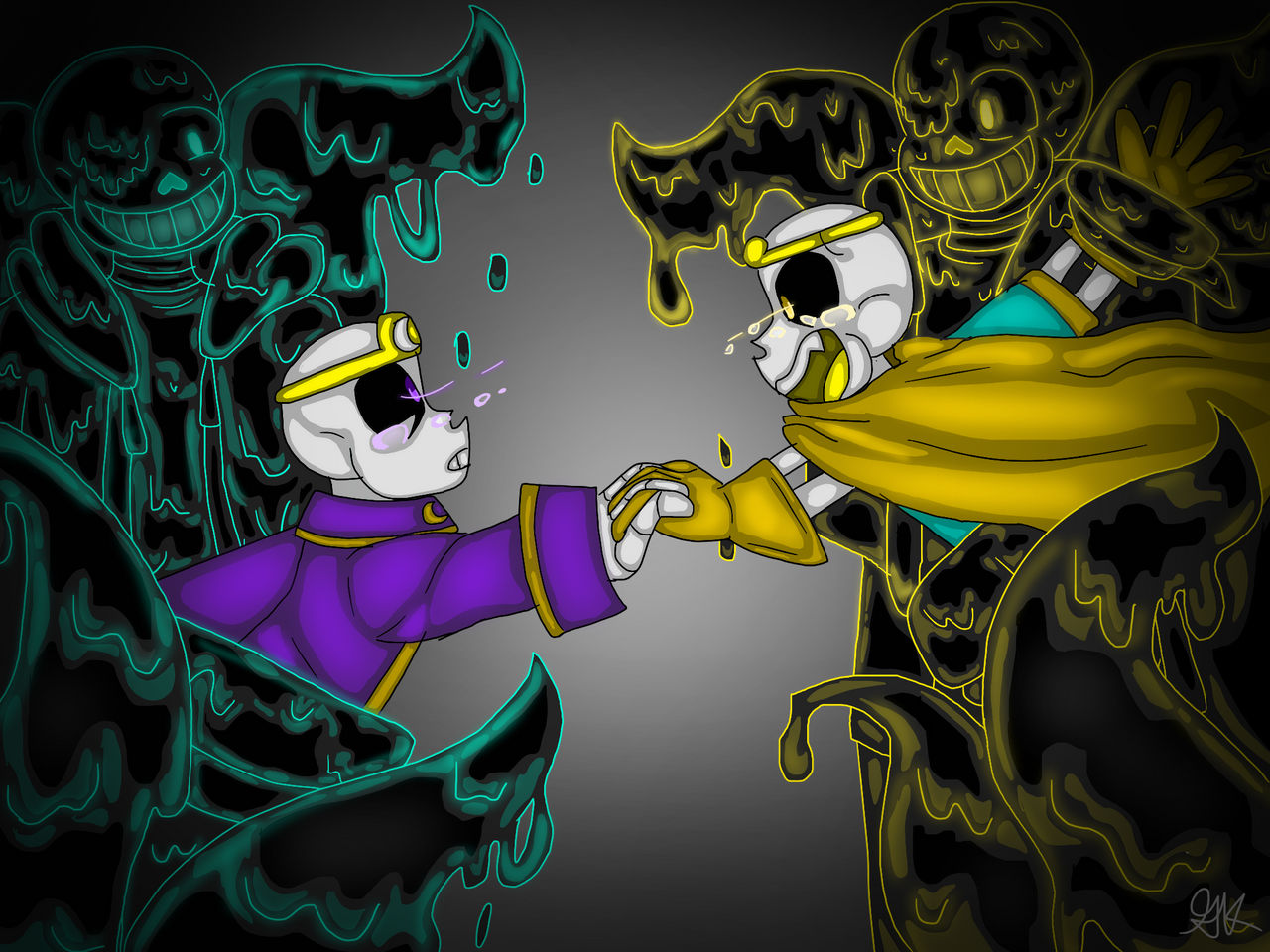 Dream and Nightmare Sans by Turcoil on DeviantArt