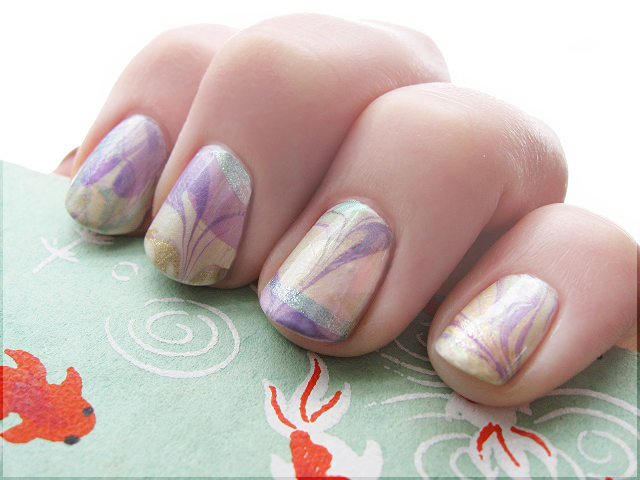 Double Dipped Easter Water Marble