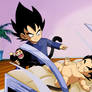 Vegeta jr and baby Vajeta