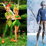 Jack Frost and Peter Pan with their Fairies