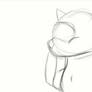 Kitty Face Palm Sketch (Unfinished)