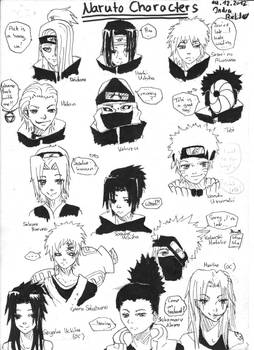 Naruto - sketches