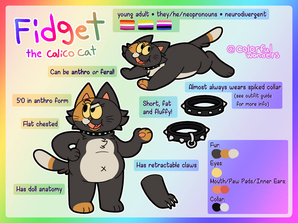 Deviantart Fidget Fidget 2022 ref by ColorfulWonders on DeviantArt