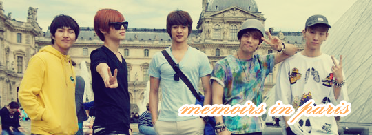 ShiNee Banner-Memoirs in Paris