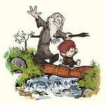 Bilbo and gandalf