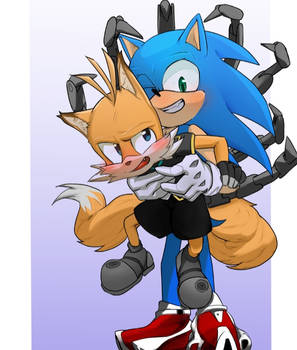 Sonic tickles Nine