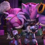 The roses hug