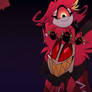 Niffty gives alastor a bug crown