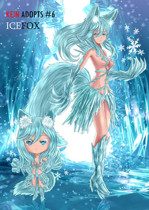 [CLOSED] Adoptable #6 Ice Fox-girl by HasegawaKein