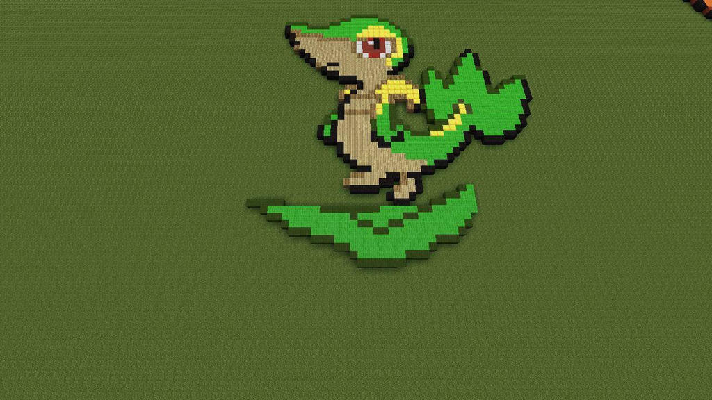 Snivy Pixel Art