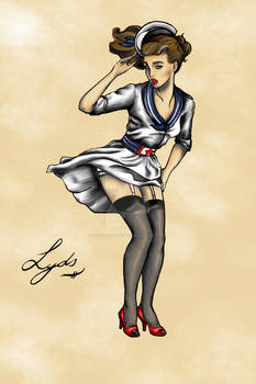 Old School Sailor Pin Up