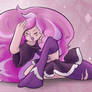 Amethyst and Rose first Fusion - Coloured