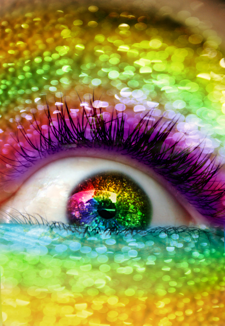 glitterified rainbowfied eye