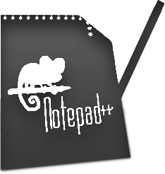 Notepad++ Dark Token Icon 256x256 by BerguPL on DeviantArt