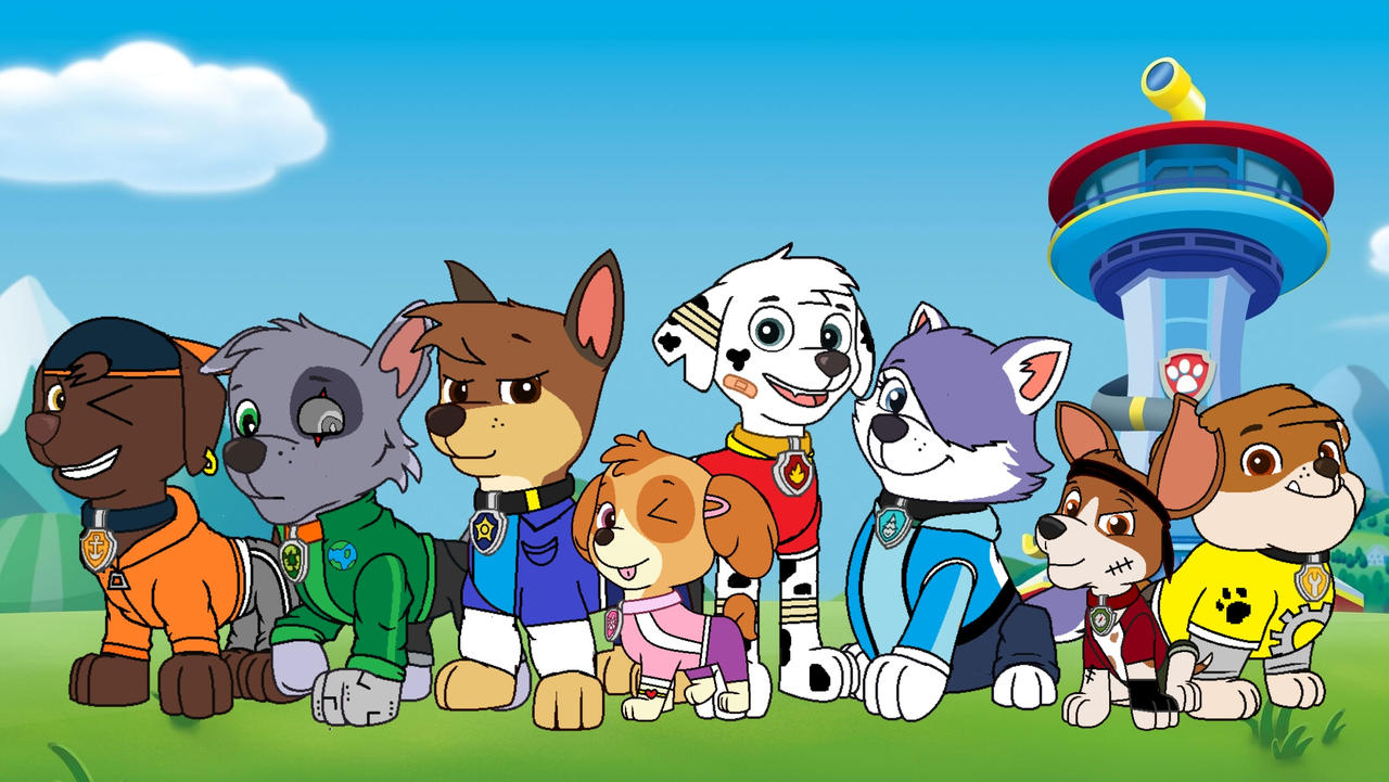 PAW Patrol Redesigned: Casual Outfits by nobodyherewhatsoever on DeviantArt