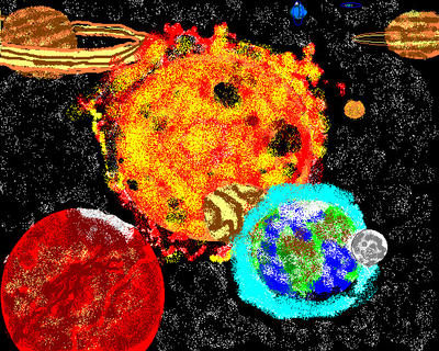 Star System Deviantart The solar system by miradoartist on DeviantArt