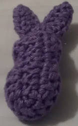 Purple Crocheted Peep