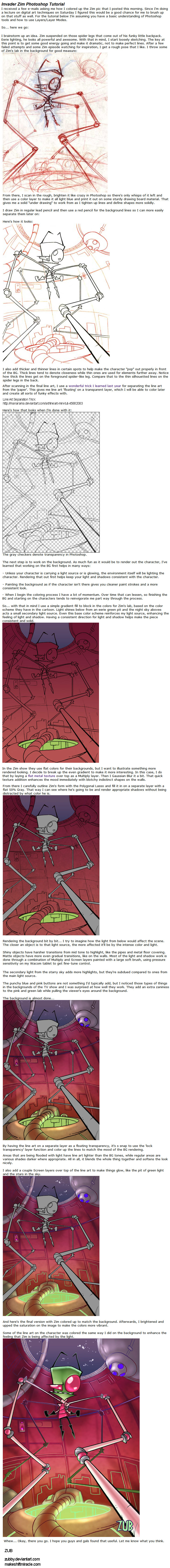 Invader Zim Coloring Tutorial