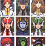 Robotech Character Screens