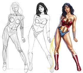 Wonder Woman Painting Tutorial