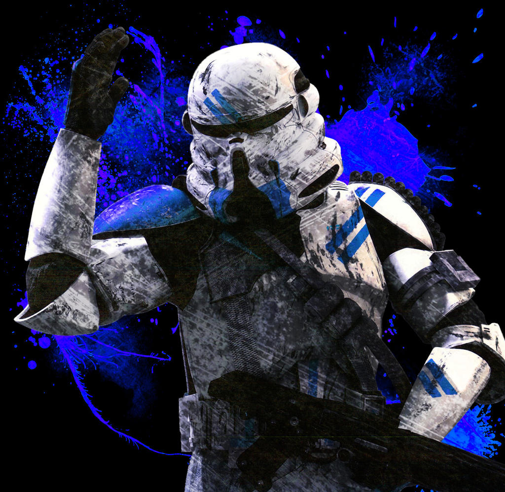 Clone Trooper: Airborne Trooper (501st) by paintpot2 on DeviantArt