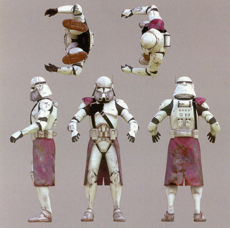 Clone Trooper - Bacara CG REF Turnaround by paintpot2 on DeviantArt