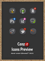 Cenza(r) Dock Icons Preview.