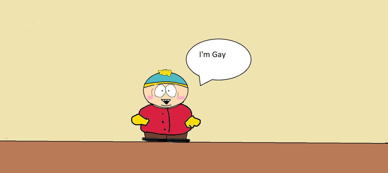 Cartman saying he's gay by Waffle2000xx on DeviantArt
