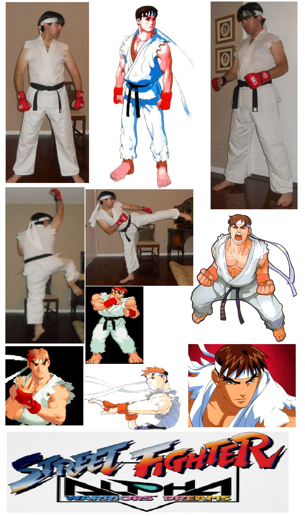 STREET FIGHTER Alpha Ryu Cosplay Collage by IronCobraAM on DeviantArt