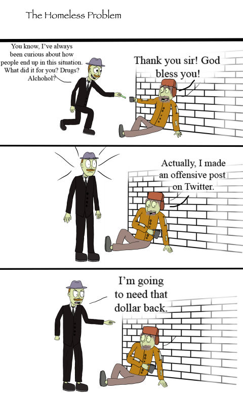 Homeless Man Comic Script The Homeless Problem (Comic) by CrackerHumps on DeviantArt