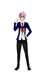 Minoru school uniform sprite happy