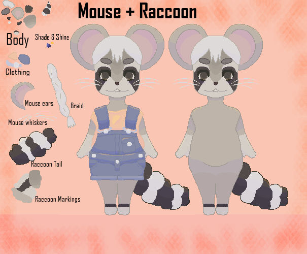 Mouse Rabbit Raccoon Mousecoon - Mouse + Raccoon character design by Hemlock-Chan on DeviantArt