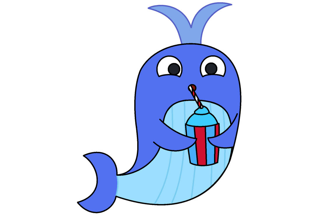Blue Raspberry Whales Kelly The Blue Whale slurps on Blue Raspberry Icee by 4-LeggyKaiArt5656 ...
