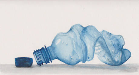 watercolour bottle