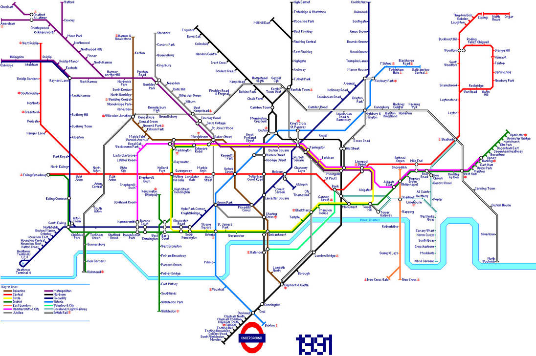 London Underground Map in 1991 by AndrewTiffin on DeviantArt