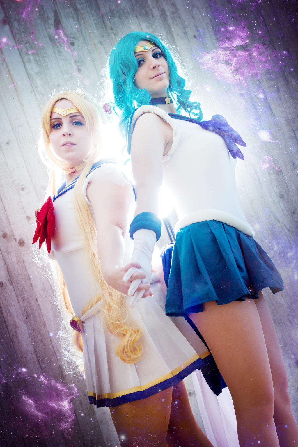 Super Sailor Moon and Sailor Neptun