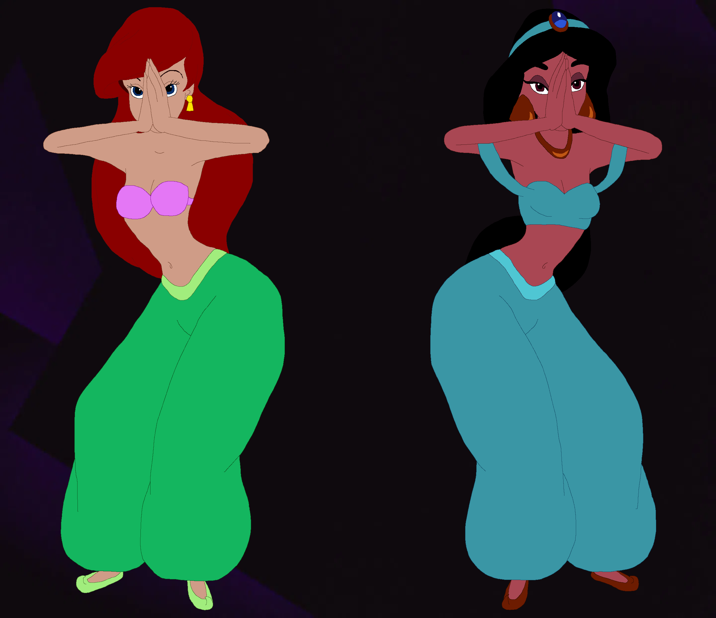 Ariel And Jasmine Belly Dancing On Arielandjasmine Deviantart