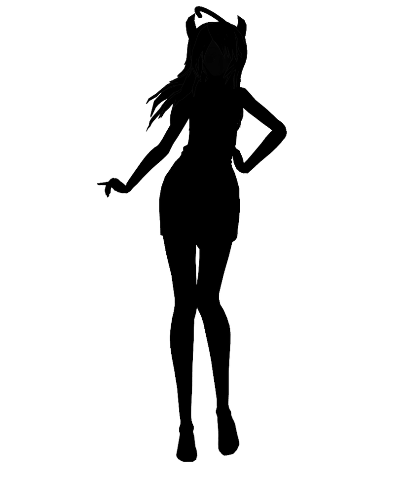 Transparent Fashion Model Silhouette 4 mmd model silhouette dl by rosanaka dcalsci