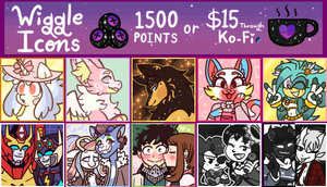 Wiggle Icons - 1500 Points/$15 - OPEN