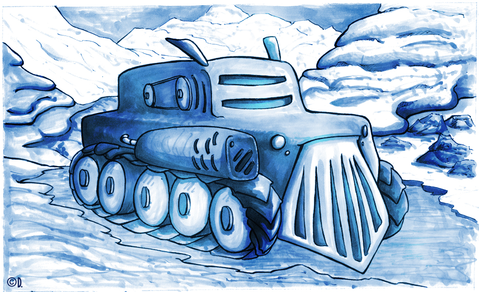 Hubert the ice tank - Toned