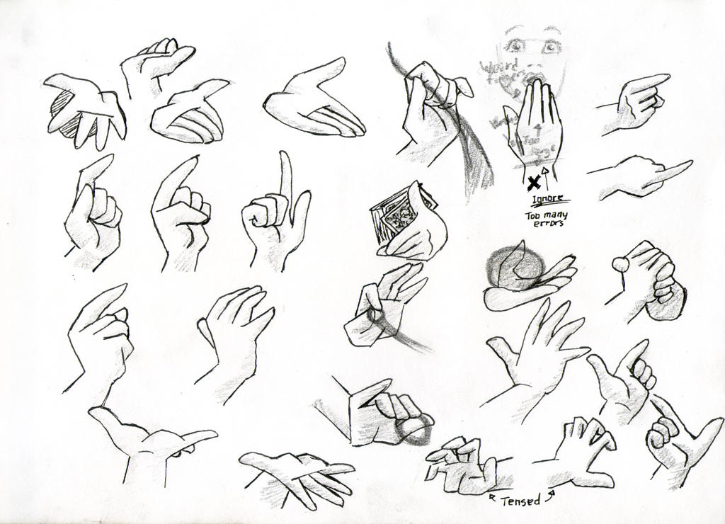 Contorted Hand Reference Hand references 02 by rod-roesler on DeviantArt