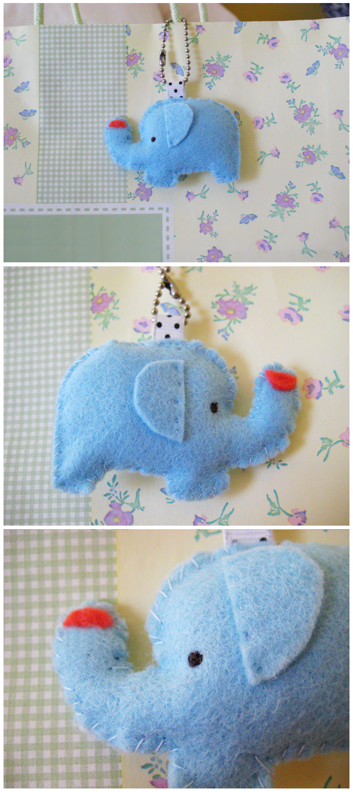 Elephant Plush Charm