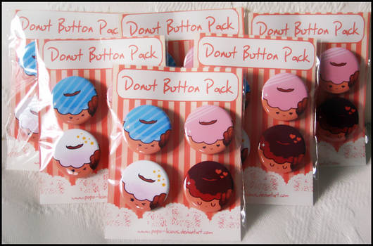 Donut Button Packs