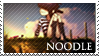 Gorillaz series - Noodle stamp by Morgwaine