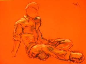 Figure Drawing of a Male Model