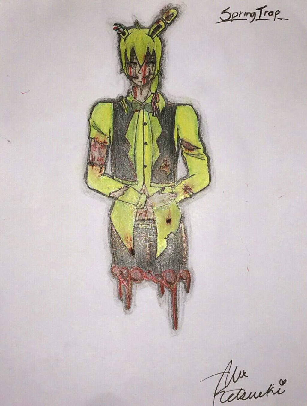Springtrap Human Springtrap human form by Alex-Ketsueki on DeviantArt