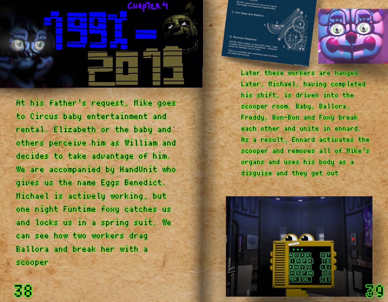 FNAF lore book 19 by lionshishka on DeviantArt