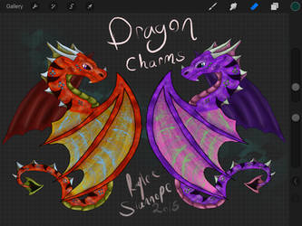 Baby Dragon Charms