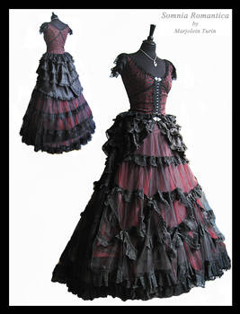 3 piece 2, dress, bustle, blouse, Somnia Romantica