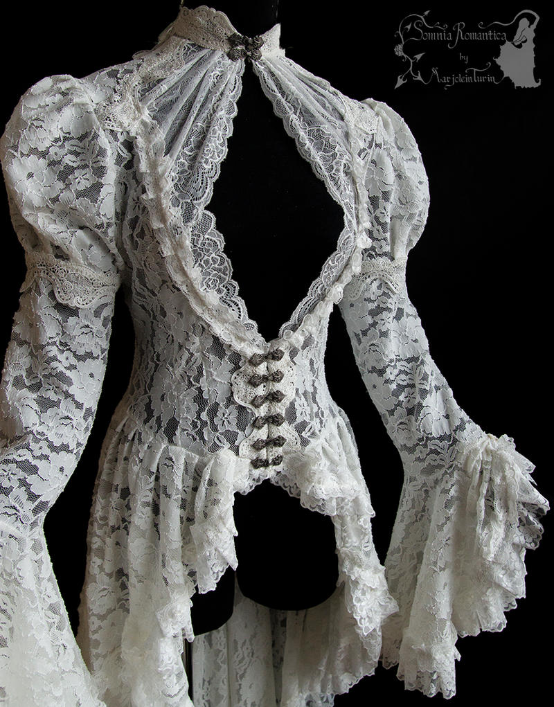 Romantic lace waistcoat, dreamy, ghostly, victo